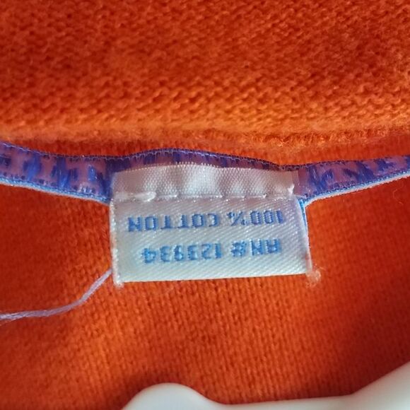 Southern Tide Orange Vneck Men's Sweater Large - Picture 6 of 7